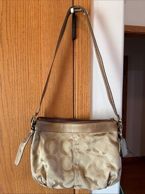Signature Coach Tan Handbag